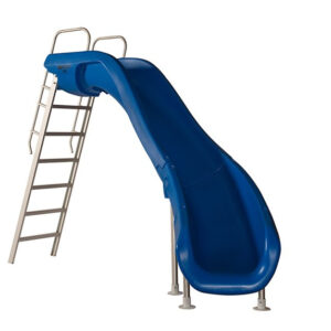 Rogue2 Pool Slide, White, Right Curve